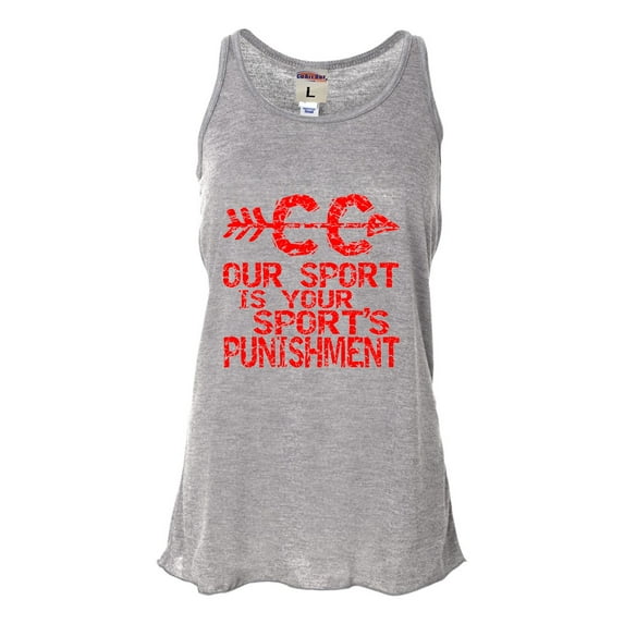 Go All Out Our Sport Is Your Sport's Punishment Cross Country Sleeveless Tank Top T-Shirt Mens/Women/Flowy/Fitted