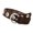 Coffee-110cm long, variant on Punk Rivet Belt Lightweight Comfort for Daily Wear Metal Buckle