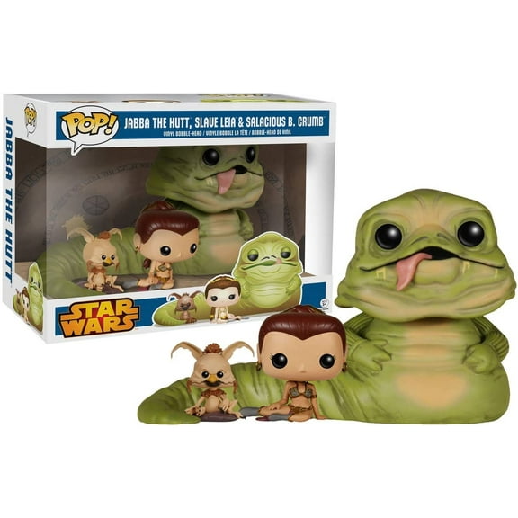 Funko Pop! Star Wars Jabba the Hutt with Slave Leia & Salacious B. Crumb 3 Pack