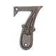 thumbnail image 2 of Placa de metal con dígitos para puerta, señal de dirección y número, para cafeterías al aire libre, 7 unidades C-7, 2 of 9