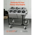 thumbnail image 6 of VEVOR Engine Stand, 750 LBS Load Capacity Engine Motor Stand, Heavy-Duty Steel Motor Holder with 4 Swivel Casters and 4 Hook Positions, Suitable for BB-CHEVY and GEN-1 SB-CHEVY Engines, 6 of 9