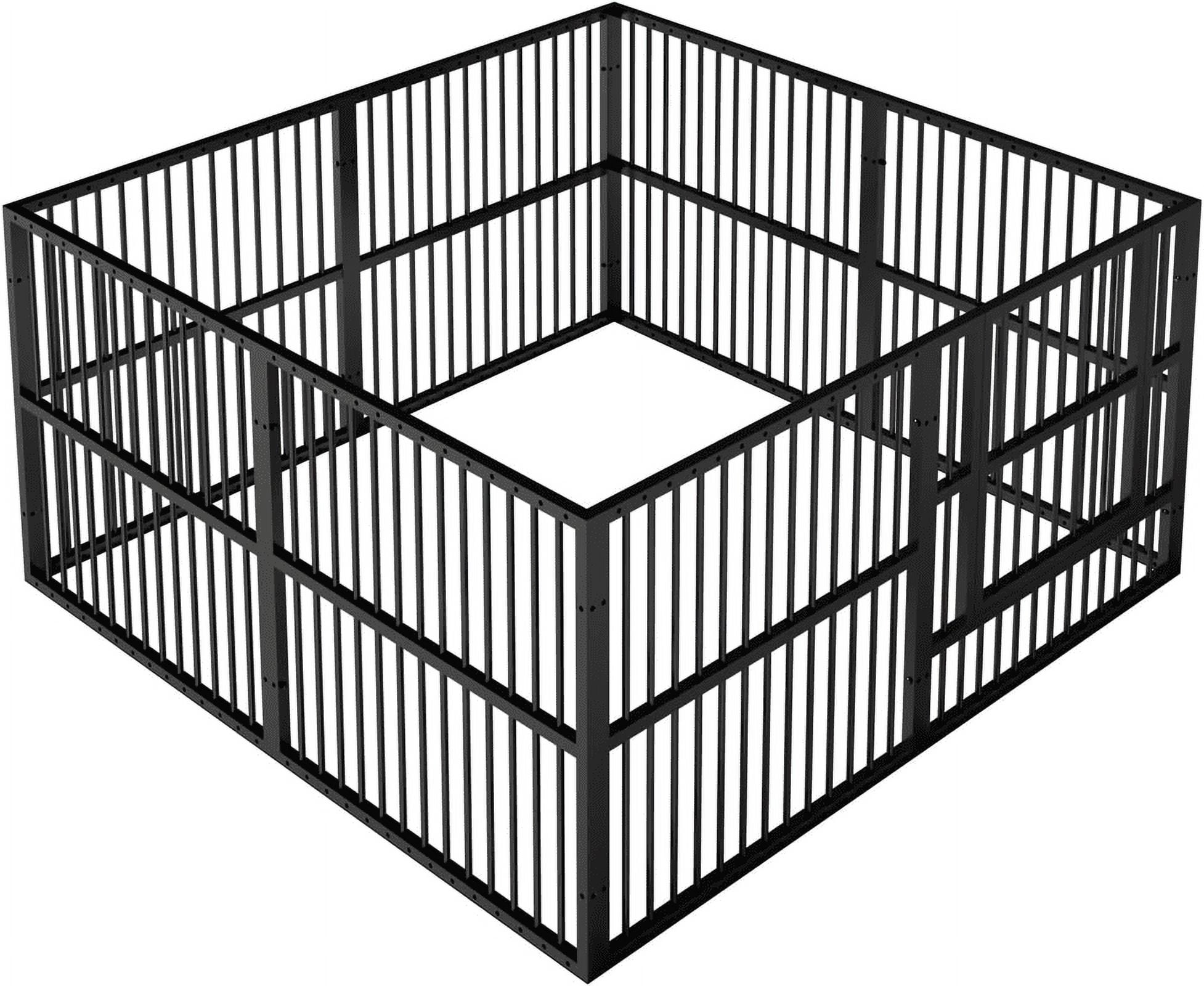 Walnest 31.5" Height Pet Playpen 2 Panel Add-On, Dog Playpen, Puppy Dogs Heavy-Duty Extendable Pen,Easy Assemble, Black