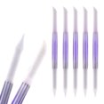 thumbnail image 1 of 5 Pieces Glass Cuticle Pusher Cuticle Stick Set Double Sided Nail Files Manicure Filing Cuticle Remover, 1 of 6