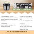 thumbnail image 3 of Paquete de 3 tazas de cápsulas de café reutilizables con filtro K, cápsulas de café vacías compatibles con cafeteras Keurig 2.0 y 1.0, 3 of 5