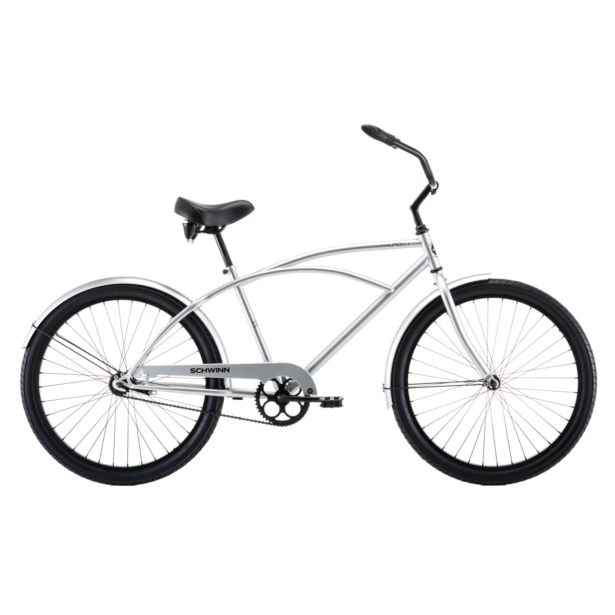 Schwinn Huron 1 Cruiser Bike, 26 Inch Wheels, Ages 14+, Silver