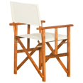 thumbnail image 2 of vidaXL Director's Chair Solid Acacia Wood, 2 of 5