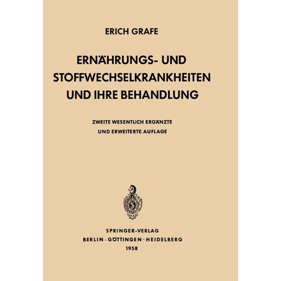 Ernährungs- Und Stoffwechselkrankheiten Und Ihre Behandlung, (Paperback)