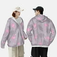 thumbnail image 6 of Gaeub Pink Flamingo Men's and Women's UPF 50+ Long-Sleeved Sun Protection Clothing, Fishing Shirt Long Sleeve Zip - X-Large, 6 of 9