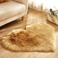 thumbnail image 1 of CNKOO Imitation Wool Rugs Faux Fur Non Slip Bedroom Heart Shape Carpet Living Room Mats Carpet;Imitation Wool Rugs Faux Fur Non Slip Heart Shape Carpet Living Room Mats, 1 of 7