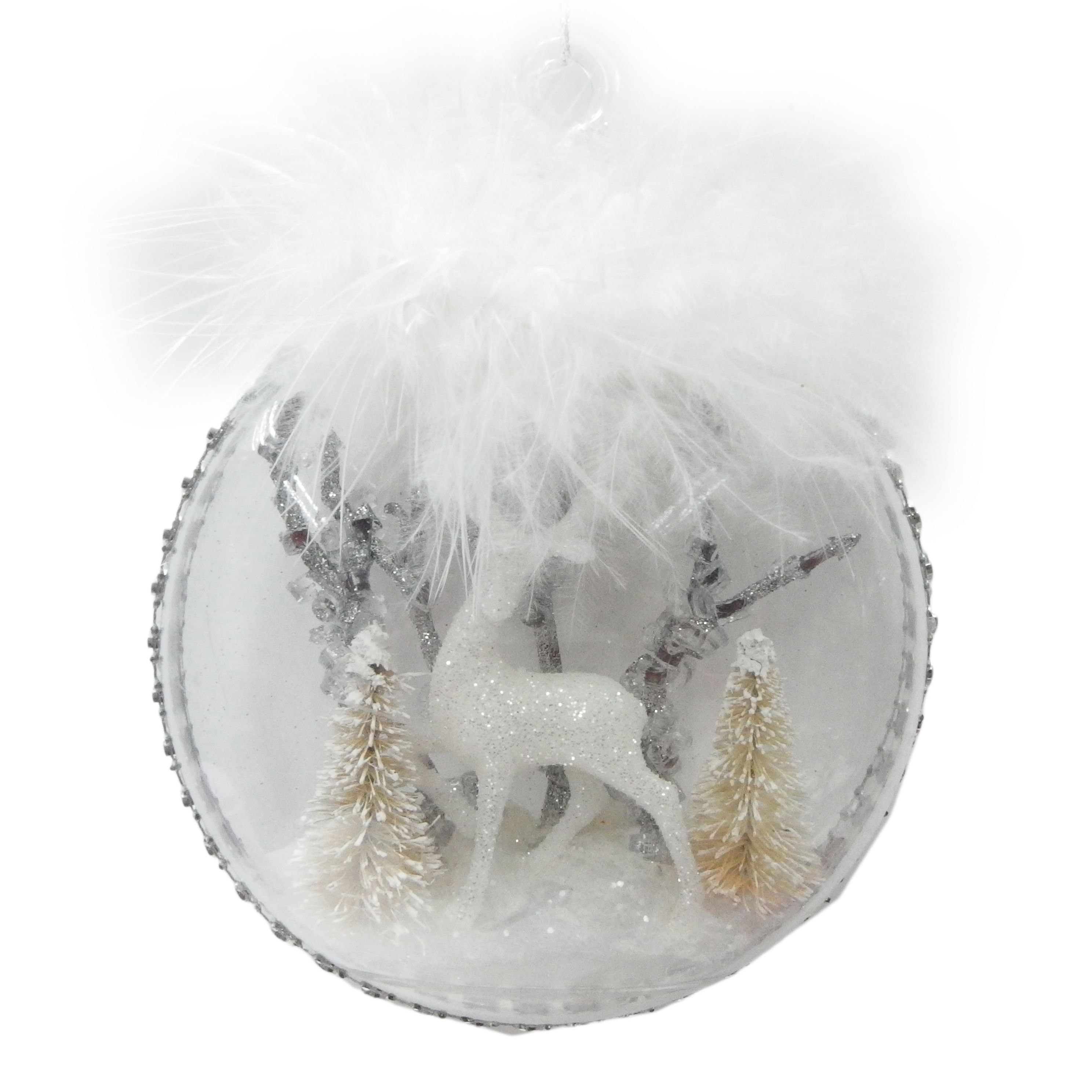 Holiday Time Set Of 28ct Ornament Silver