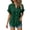 Blackish Green, variant on Women'S Tops, Tees & Blouses Gsakboxl Women's Double Layer Wrinkled Fabric Batwing Sleeve Shirt With Pocket Casual Work Blouse Stylish Bark Wrinkle Loose Top for Office Daily Leisure Womens Tops