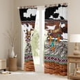 thumbnail image 3 of Homewish Bull Skull Blackout Curtains Set of 2 (52x84 Each) for Teens Boys Girls,Western Theme Window Curtains,Tribal Aztec Curtains and Drapes,Luxury Bedroom Decor, 3 of 6