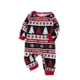 thumbnail image 2 of Odeerbi Matching Family Christmas Pajamas Sets Baby Romper Jumpsuits 2025 Fashion Xmas Print Family Jammies European And American Parent-Child Suit Loungewear Sleepwear for Baby, 2 of 3