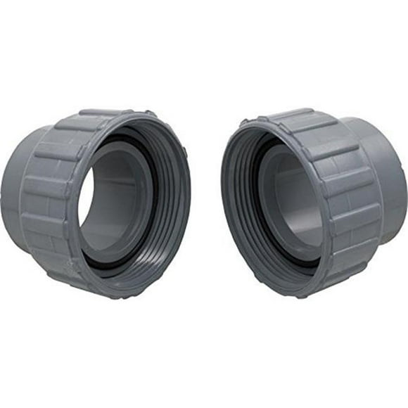 Raypak 006723F 2 in. Single PVC & Nut Connector Kit - Set of 2