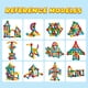 thumbnail image 4 of Palos de construcción magnéticos, bloques de juguete MAGBLOCK, 90 unidades, para niños, 4 of 6