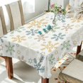 thumbnail image 4 of SKYSONIC Christmas Snowflake Tablecloth Waterproof Washable Polyester Square Table Cover Durable Tablecloth for Kitchen Dining Table Party Decor (60 X 60 Inch), 4 of 7