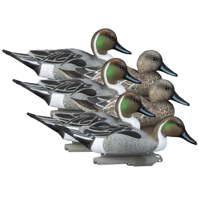 Higdon Outdoors Standard Leurres de Canard à Queue de Pie, Remplis de Mousse