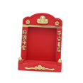 thumbnail image 3 of simhoa Mini Niche Bouddhiste Mini Sanctuaire Feng Shui Décor Support d'Affichage, Décoration de Bureau Rouge, 3 of 8