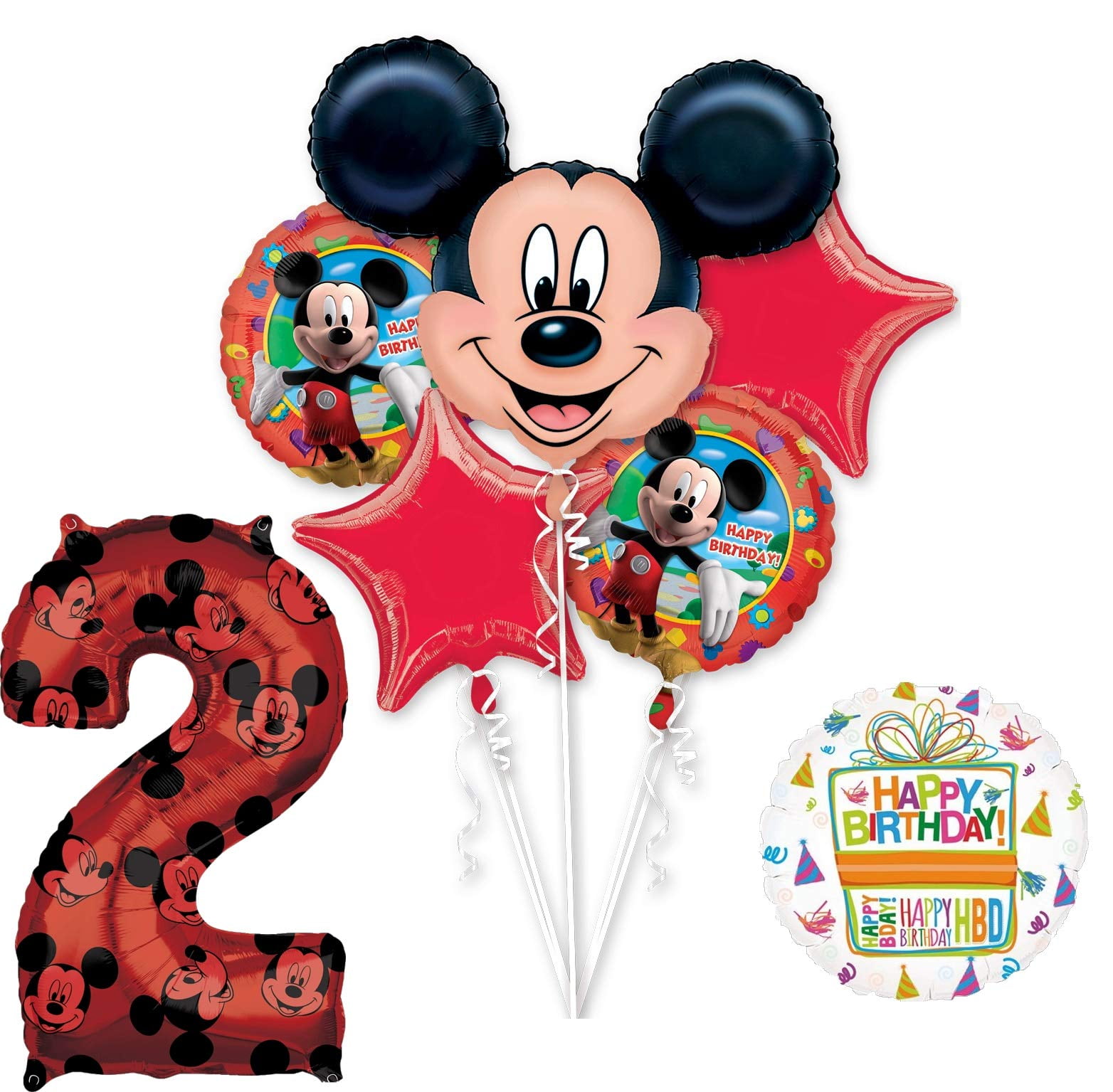 Mickey Mouse Party Supplies 2nd Birthday Clubhouse Balloon ...