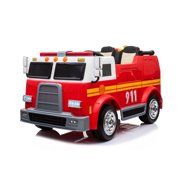 24V Freddo Fire Truck 2-Seater Ride-on | Ignite Your Child's Imagination | Remote Control Parental Guidance | LED Lights, Water Gun, and More!