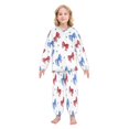 thumbnail image 2 of Fluffy Pajamas Set Fuzzy Winter Warm Pj Sets Pullover Tops and Long Pants Hand-drawn Bows X-Small, 2 of 8
