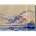 thumbnail image 1 of Ceramic Tile Mural-Joseph Turner Landscapes Painting 361. 24" w x 18" h using (12) 6 x 6 ceramic tiles, 1 of 3