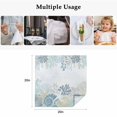 thumbnail image 5 of Summer Marine Life Cloth Napkins, Ocean Coastal Weeping Corals Starfish Washable and Reusable Dinner Napkins Set of 2, Table Napkin for Kitchen Party Birthday Wedding Hotel Housewarming 20"x20", 5 of 9