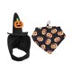 thumbnail image 3 of Disfraz de Halloween para mascotas, accesorios para perros, conjunto de sombrero y pañuelo, resistente, creativo y elegante. Negro L, 3 of 9