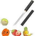thumbnail image 5 of Multipurpose Outdoor Camping Knife with Stainless Steel Blade and Ergonomic Wooden Handle - Portable Cutting Tool for Hiking and Cooking, 5 of 7
