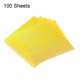 thumbnail image 3 of Uxcell 100 hojas de papel de origami brillante de 4x4 pulgadas, papel cuadrado brillante y chispeante de 10x10 cm, papel iridiscente para manualidades y decoración, amarillo, 3 of 6