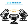 thumbnail image 4 of 4 Inch Mini Fan with Metal Construction,Powerful USB Powered,360° Rotation desk Personal Cooling Usb fans small quiet for Home Office Bedroom, 4 of 6
