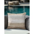 thumbnail image 3 of Outdoor Pillows Waterproof, Vintage Brown Grey Throw Pillows with Inserts Included, Farmhouse Barn Wooden Striped Indoor Outdoor Decorative Lumbar Pillow for Bed/Couch/Patio 16"x16", 1Pcs, 3 of 8