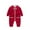 F158-Red, variant on FYDUU Baby Girl Christmas Outfit Girls Romper Jumpsuit Cute Reindeer Print Long Sleeve Onesie Jumpsuits Xmas Holiday Family Party Clothes 6-9 Months