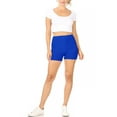 thumbnail image 4 of MOA Collection Women's Casual Soft Stretch Elastic Waist Workout Short Pant, 4 of 5