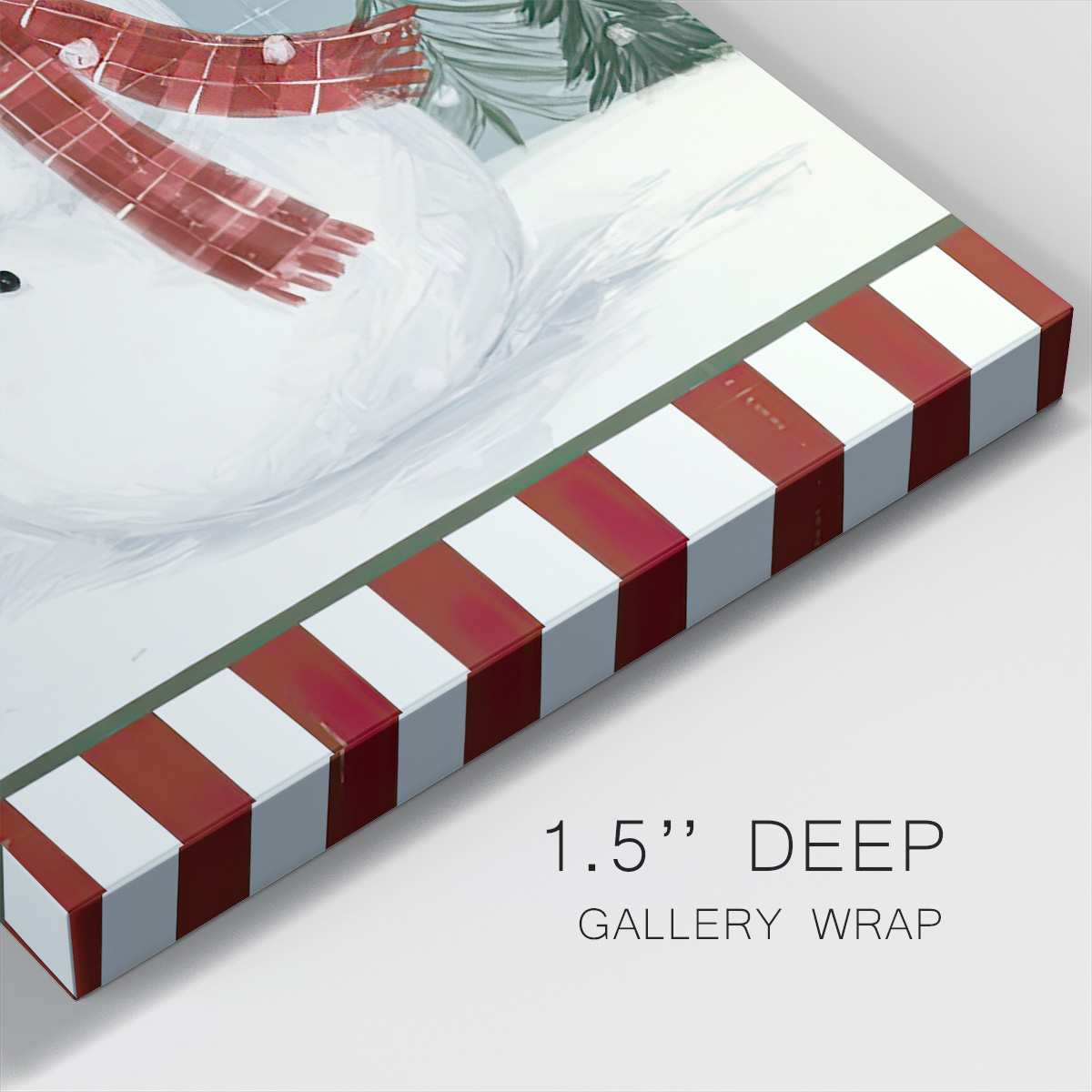 Jolly Snowman Collection B- Gallery Wrapped Canvas