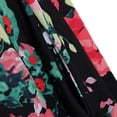 thumbnail image 4 of Vestido corto floral Hugo Mujer Verano Manga Corta Cuello Redondo Negro XXL, 4 of 9