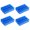 Blue, variant on Screwdriver Bit Storage Rack 1/4 Inch, 32 Hole PVC Holders, 4 Piece Set for Desktop Tool Storage Area