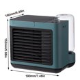 thumbnail image 2 of Enfriador de aire de escritorio Ventilador de oficina en casa Humidificador de enfriamiento de aire Ventilador eléctrico ajustable con filtro, Verde Eigraketly HA7458-01B, 2 of 6