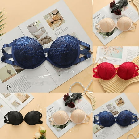 Limited Time Savings  Women s Lace Bra  Solid Color Underwear  Steel Rims  Comfortable Seamless  For Daily Wear  Supportive Bralette  Bra Set  Lingerie  Bra Top  Underwire Bras for Women | Beige L