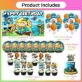 thumbnail image 6 of Dog Man Party Supplies for Boy Decorations Paper Plates Tableware Balloons Birthday Decor Cake Topper Fans Banner Backdrop, 6 of 7