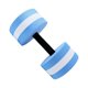 thumbnail image 1 of Aquatic Exercise Barbell Pool Weights Dumbbells Practical Water Floating Dumbbell for Men and Women Pink, 1 of 4