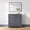 Slate Blue Frame/Gunmetal Hardware, variant on Martha Stewart Lily Pond Modular 3-Drawer Wooden Storage Media Cabinet with Gunmetal Hardware, Solid Wood Frame and Legs, Slate Blue