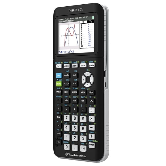 Open Box Texas Instruments TI-84 Plus CE 84PLCE/TBL/1L1 Graphing Calculator, Black