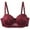 Wine, variant on Ashirexll Push Up Bra, Plus Size Bras for Women, Large Size Front Closure Bra Wireless Thin Cups Breathable
