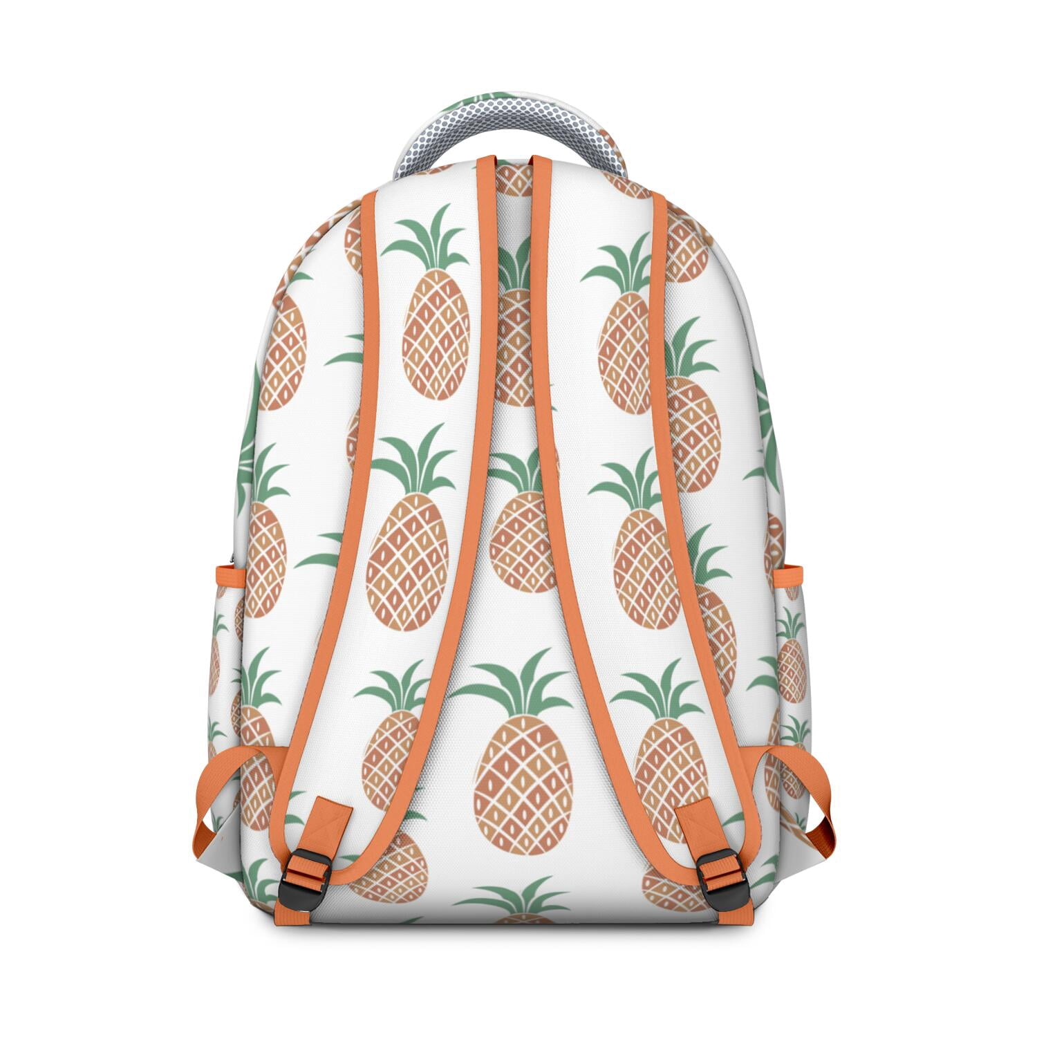 Pineapple Print College Backpack – Roomy & Durable for Books & Laptop, Cute Yet Professional, Great for Campus Life & Commuting, Fun Gift Idea