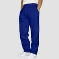thumbnail image 2 of RMGVDSD Mens Stretch Dress Pants Mens Sweatpants Trendy Casual Pants Solid Color Track Trousers With Pocket Vacation Stylish Pants, 2 of 5