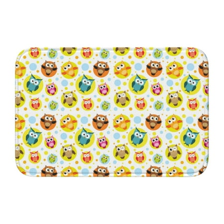 

Adjustable Apron - Bib Apron for Men Women Colorful Owls 1 Waterproof Chef Aprons for Kitchen Gardening Cooking
