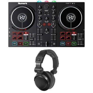 Numark Party Mix Live DJ Controller with Disco LED Lights, USB