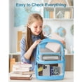 thumbnail image 4 of Mochila KIMNERPU Clear Heavy Duty Transparente Azul Cielo, 4 of 7
