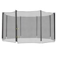thumbnail image 1 of 12ft Round Trampoline Safety Net Replacement – Black Enclosure for Outdoor Fun & Secure Bouncing – Fits 8-Pole Trampolines – Durable PE Mesh Fence, 1 of 7